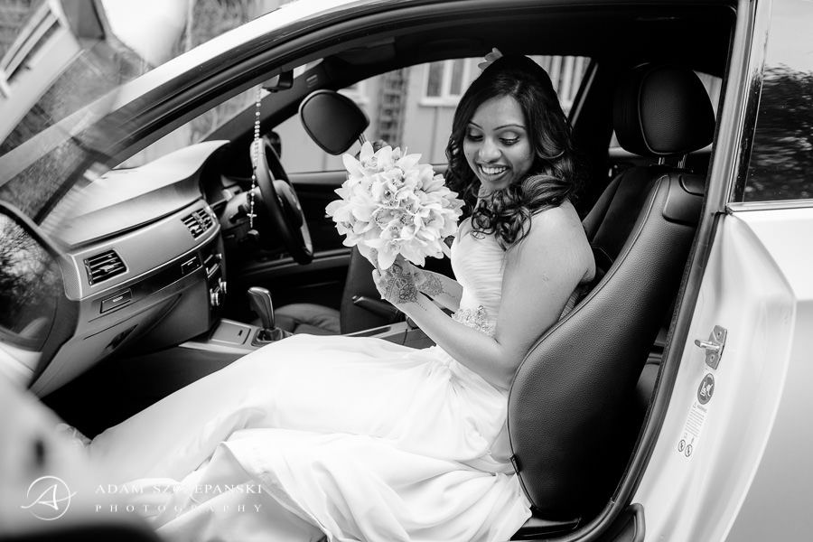 bride black and white picture