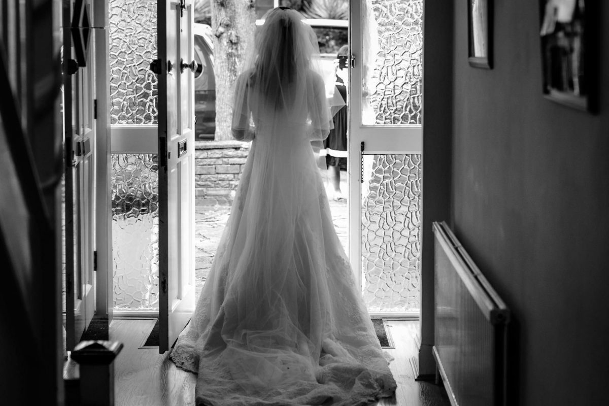 Jewish Wedding Photography black and white bride photography