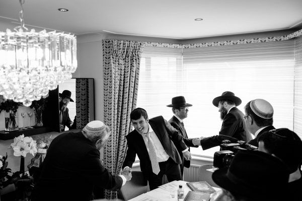photo of the traditional jewish wedding day