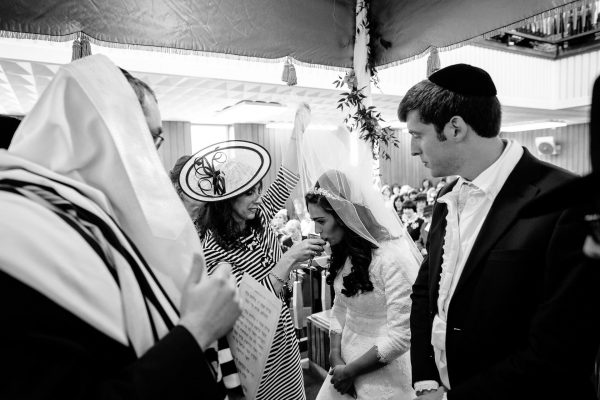 Jewish Wedding Photo bride drinking wine