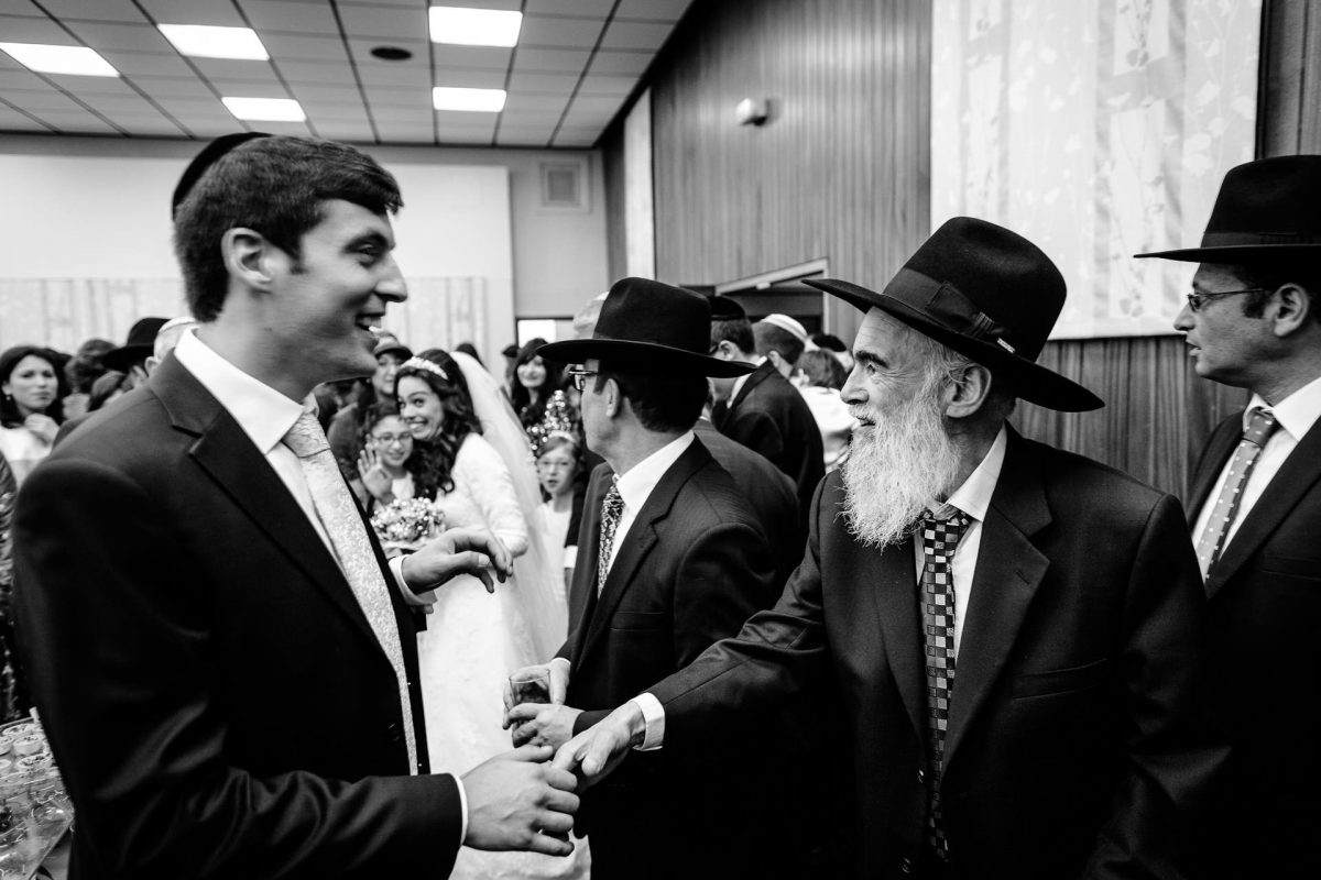 orthodox jewish on the wedding party