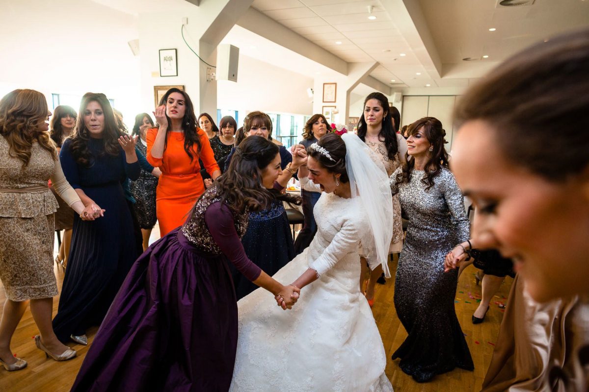 Jewish Wedding Photo bride during her wedding