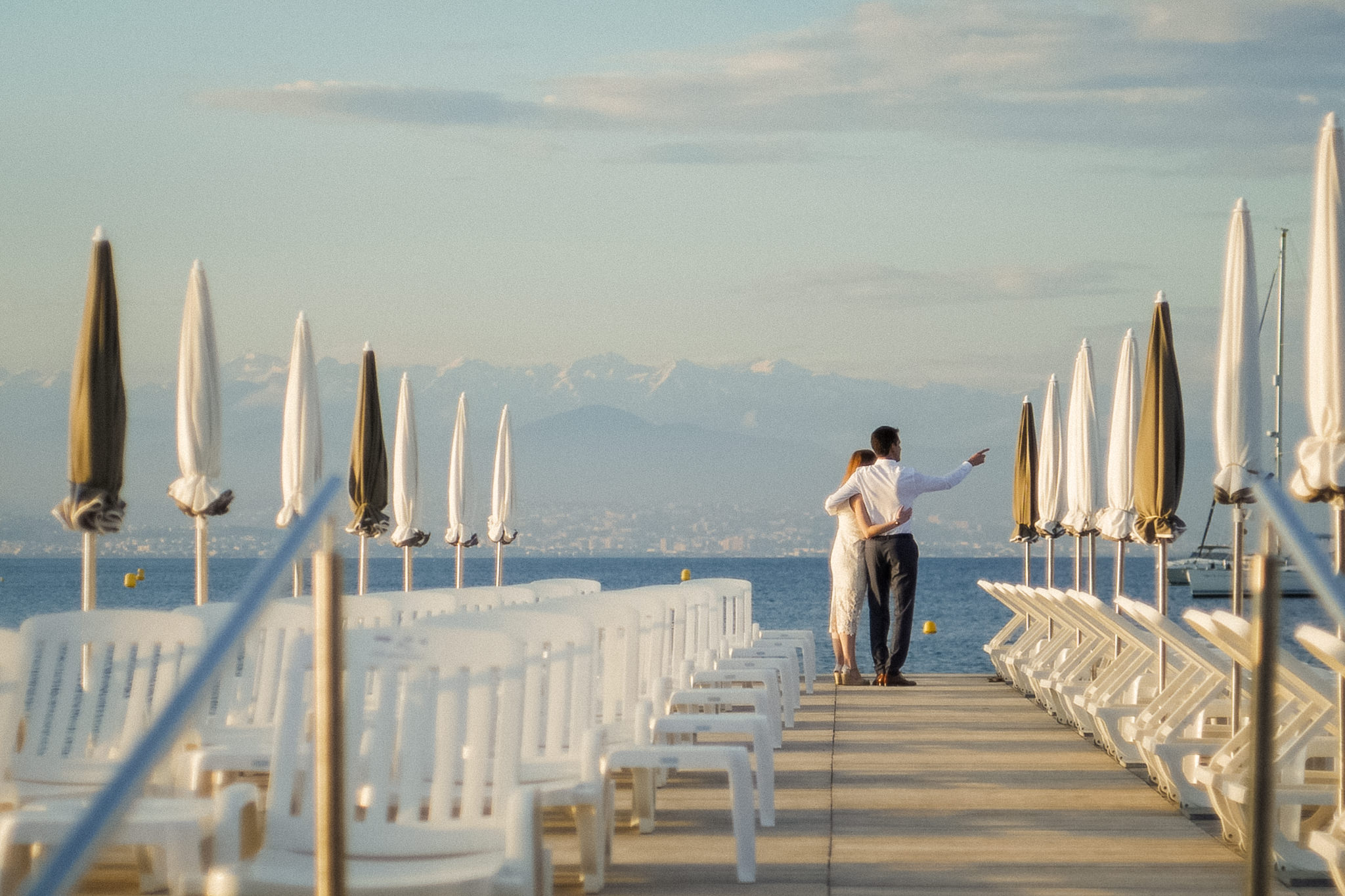 Destination Wedding Videographer Antibes France Couple by the sea