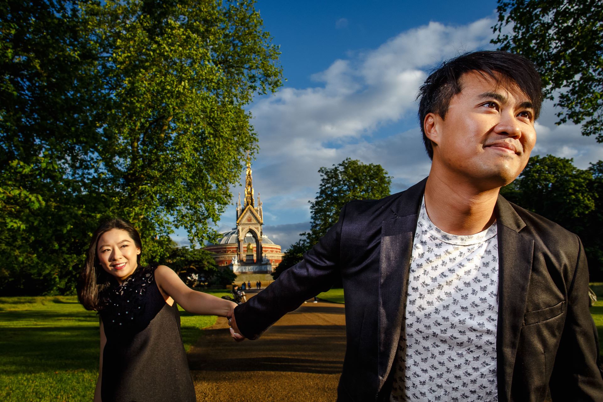 Chinese Couple Pre Wedding Engagement Photos Hyde Park