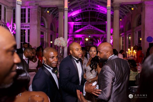 syon park house wedding guests dance and have fun