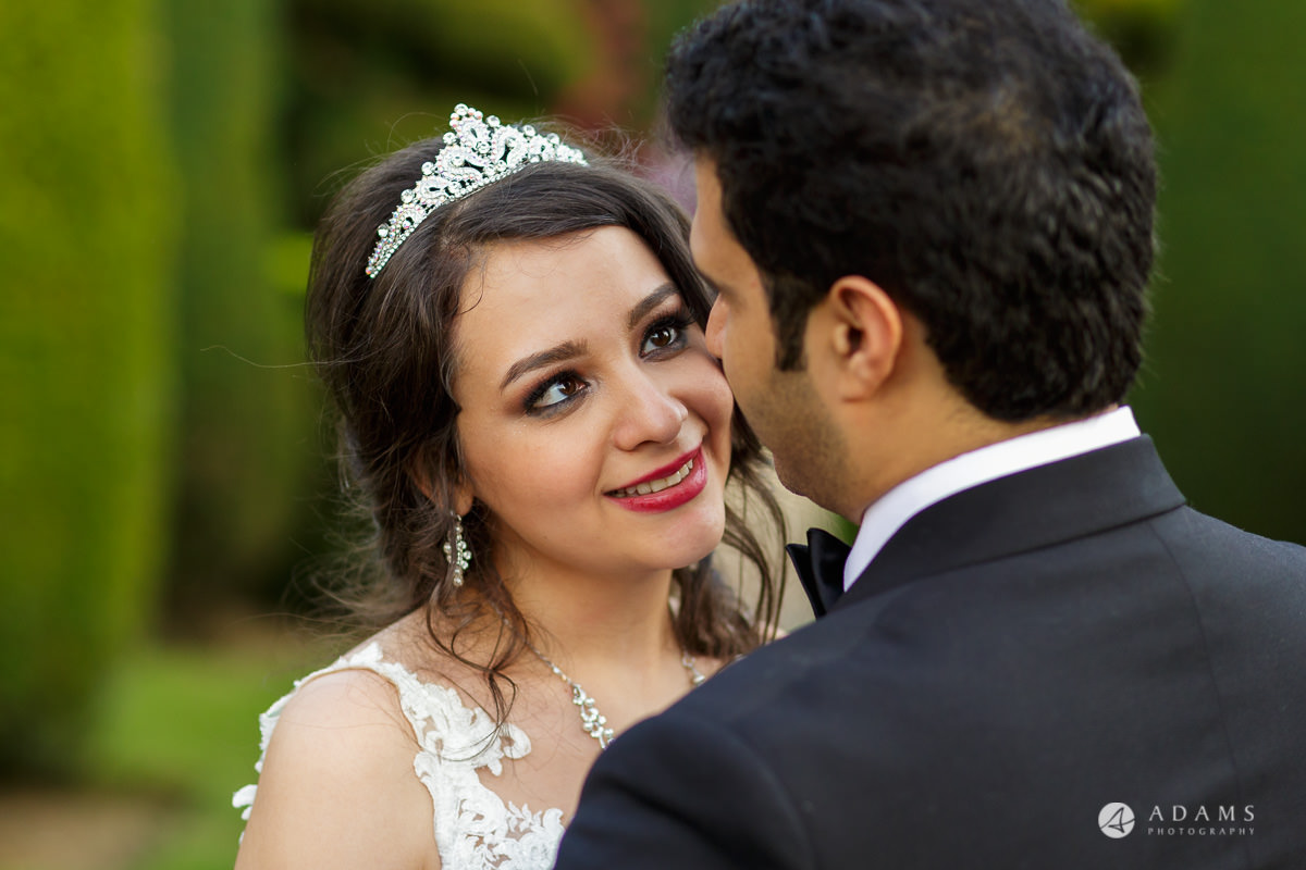 pinewood studios wedding photography couple portrait during the golden hour