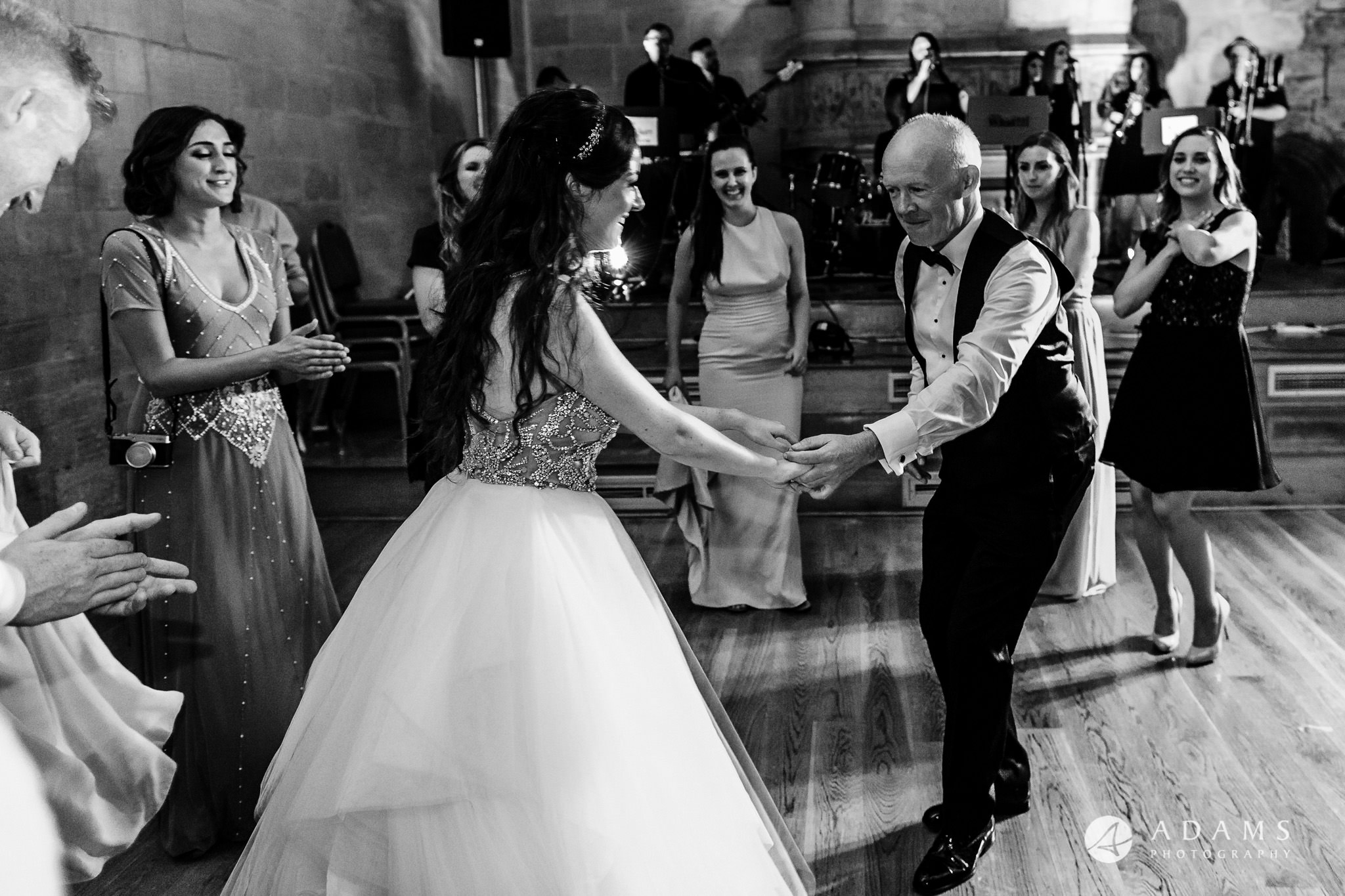 st donats castle wedding bride dances with her father