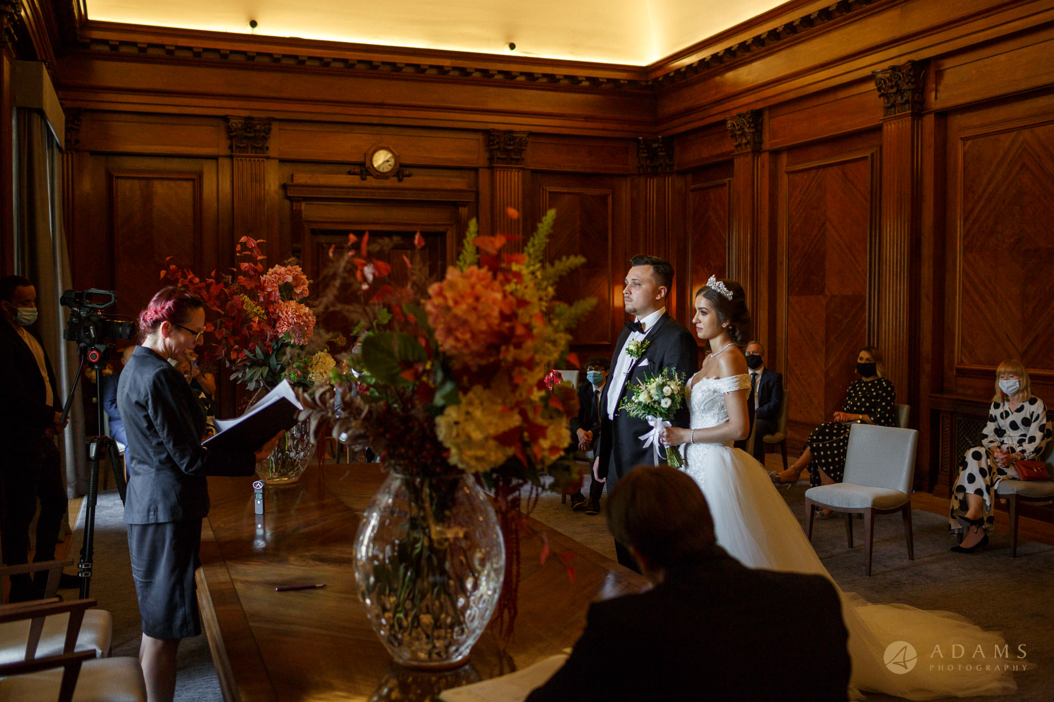Bride and Groom getting married at Westminster room
