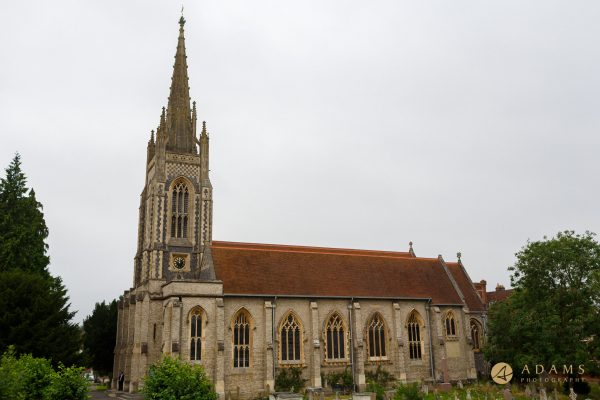 vie of the church from McDonald Compleat Angler Hotel