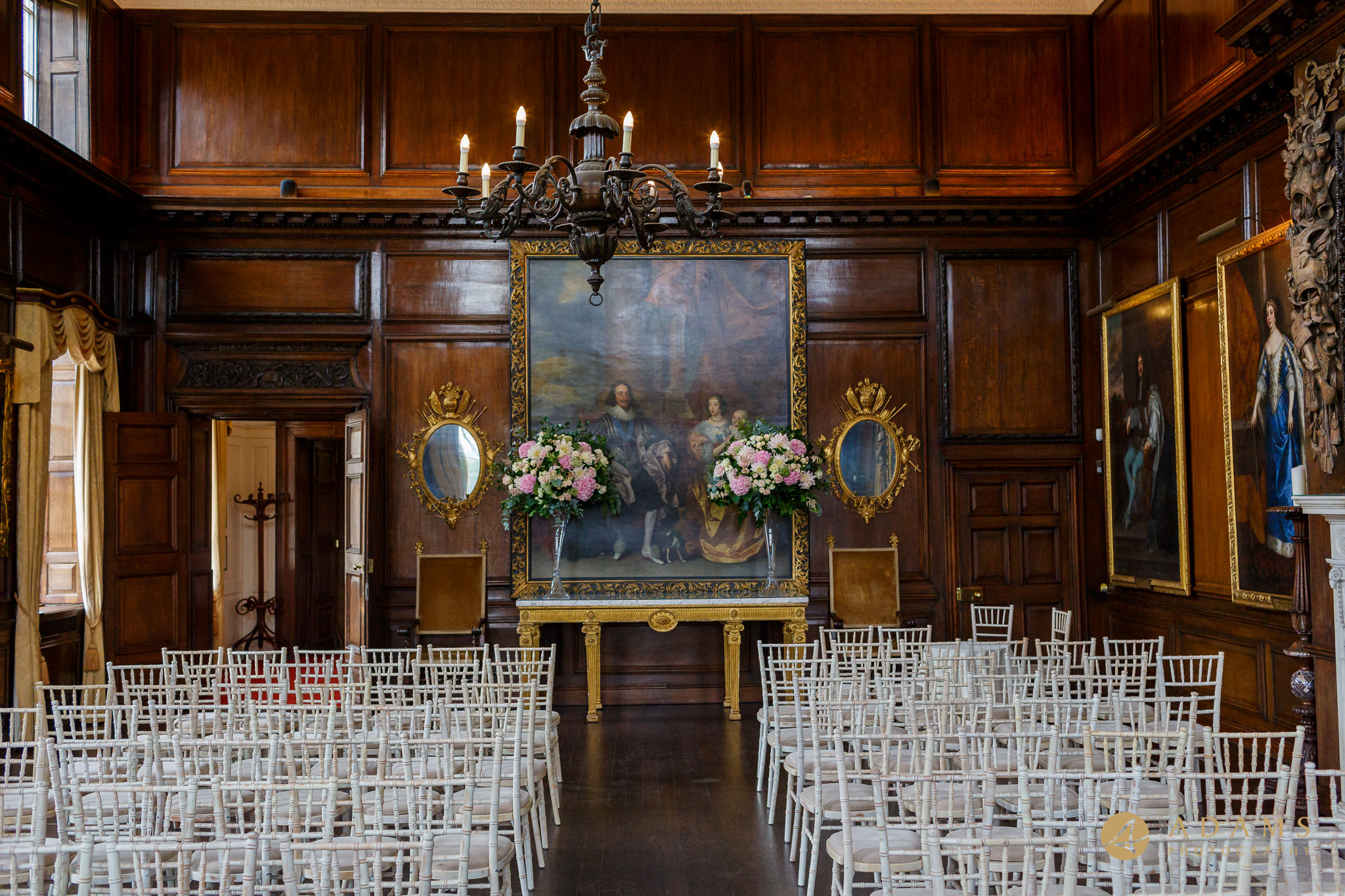 view of the wedding ceremony room at Royal Hospital Chelsea