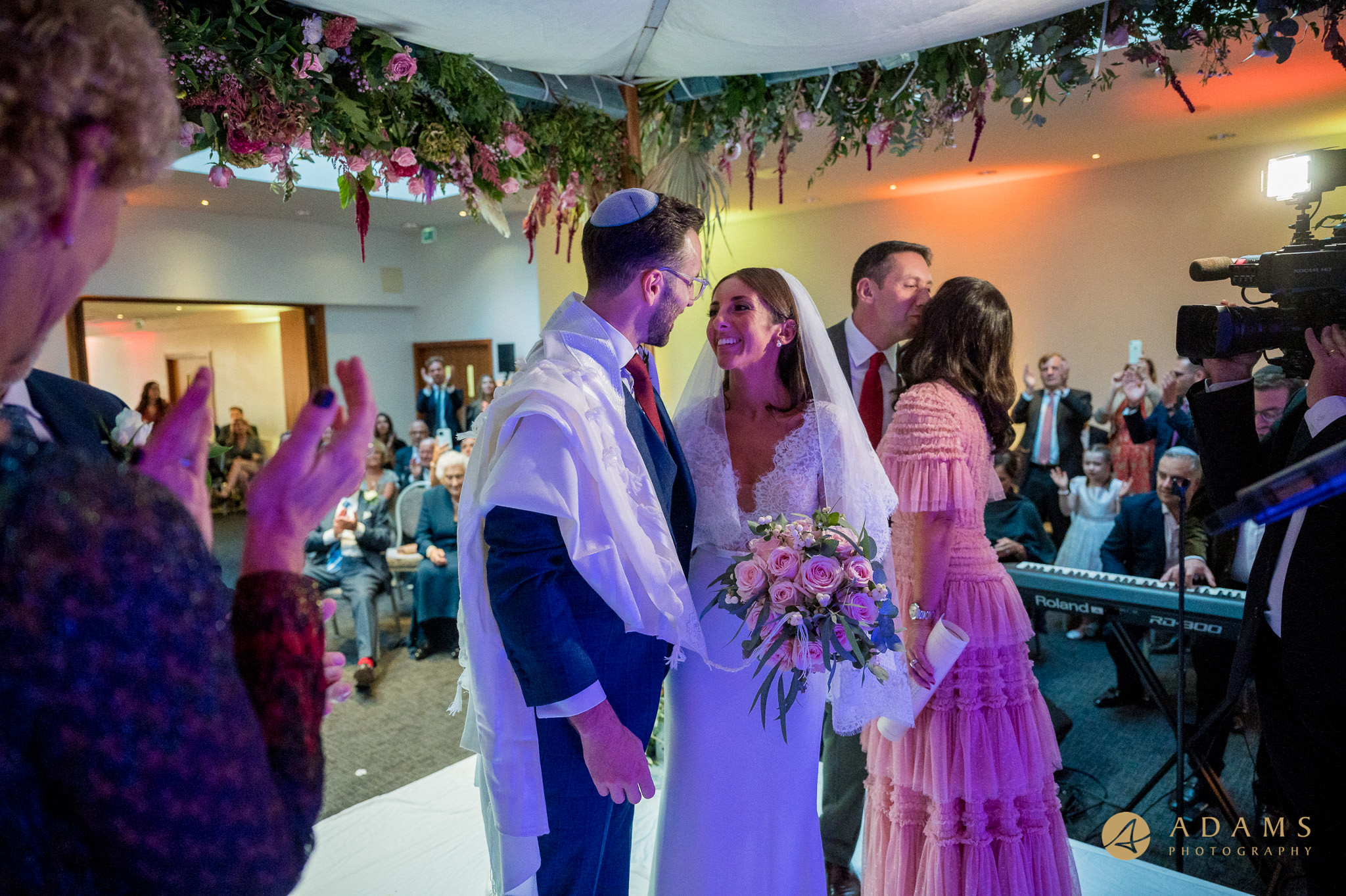 married couple at the chuppah