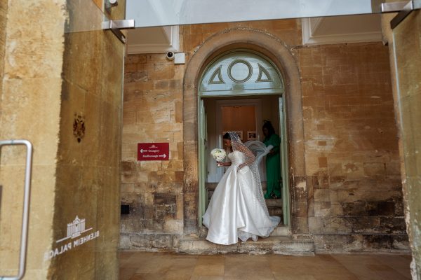 Blenheim Palace wedding Photographer - Bride walking