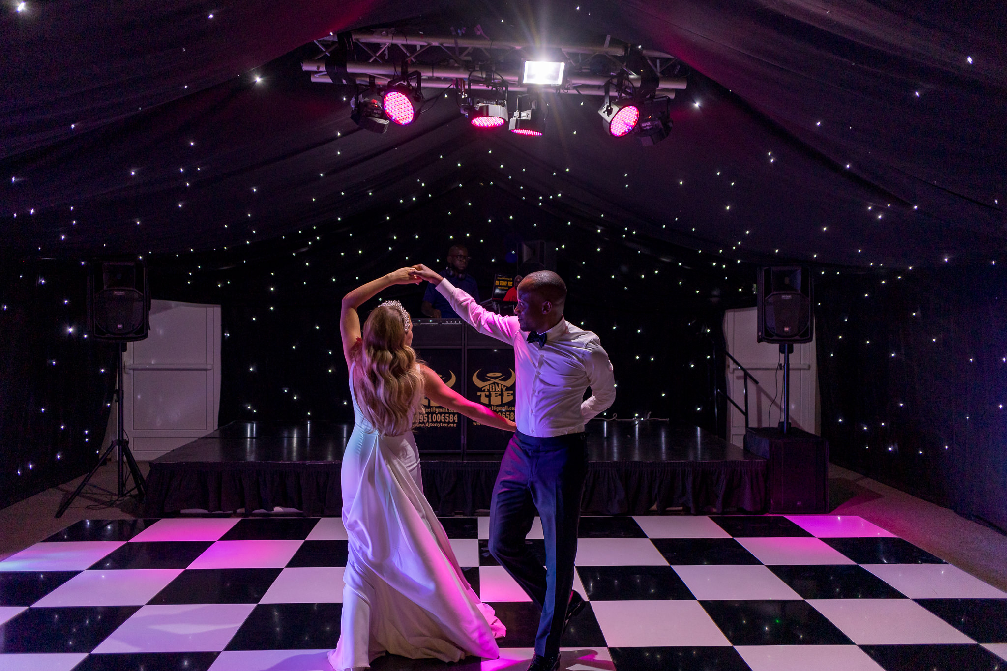 Modern twists on the dance floor by the married couple