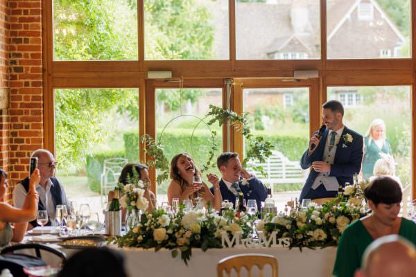 top table reaction to the bestman speech