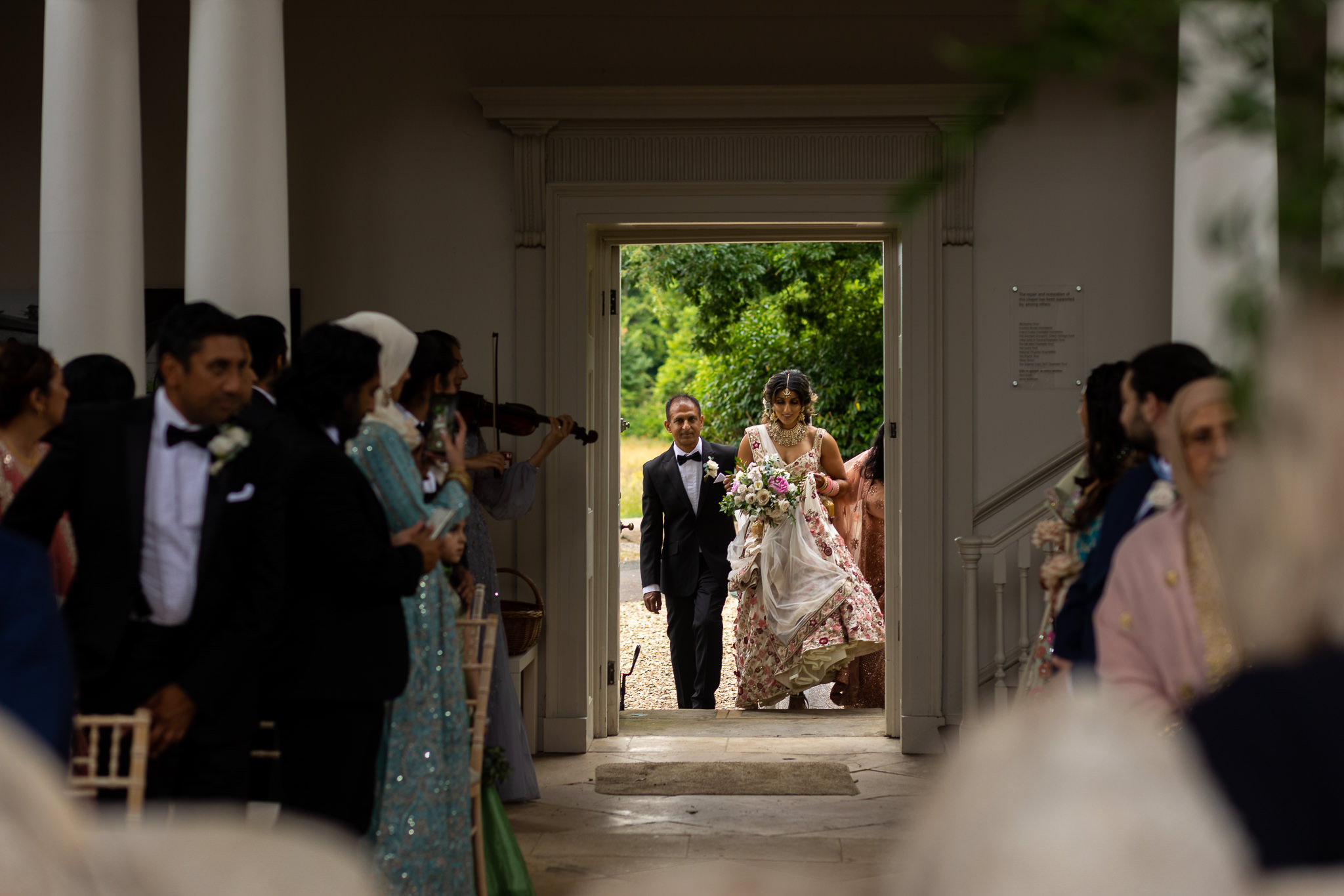 Bridal entrance into the chapel at Compton Verney
