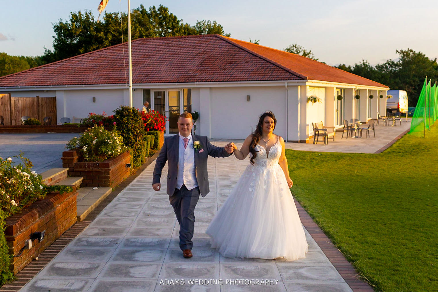 London Shenley Wedding Couple Walking