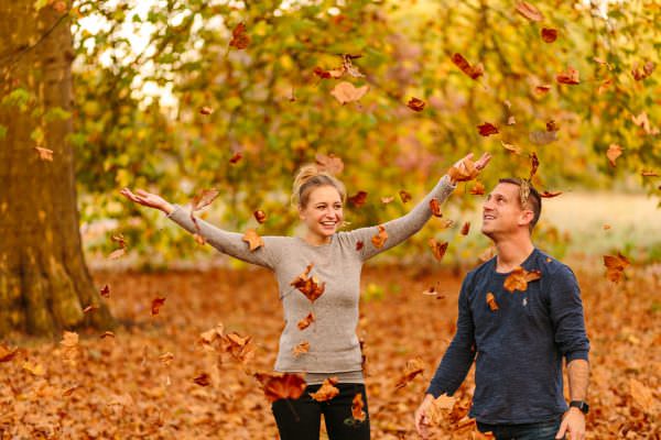 The couple about to get engaged session in Hyde park London