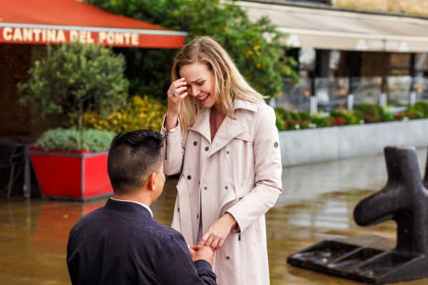 Photo of the Proposal at Tower Bridge London