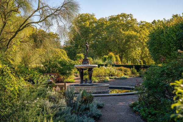 The Cupid Fountain in Rose garden
